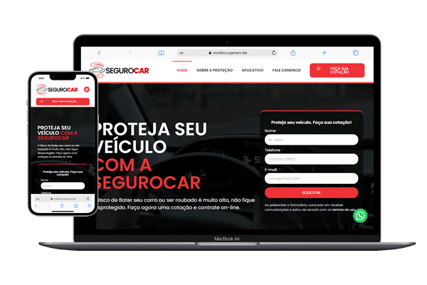 Site para seguradora