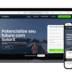 Template para Energia Solar 100% Editável Elementor Pro