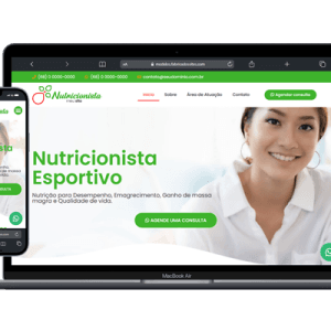 Template Site para Nutricionista 100% Editável