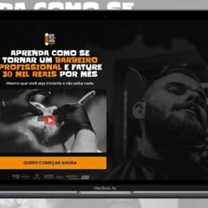 LandingPage Curso Barbearia 100% Editável