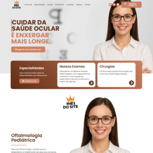 Site para Oftalmologia Oculista – Script Completo em WordPress 2025