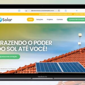 Template Site Engergia Solar Editável