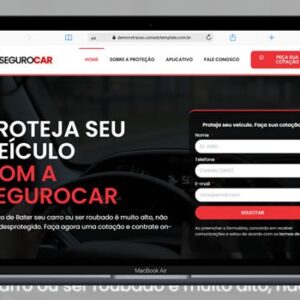 Template Site para Seguradora 100% Editável