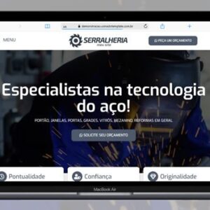 Template site para serralheria 100% editável