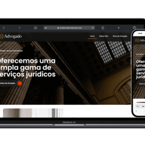 Site OnePage para Advogado - 100% Editável Página de Vendas 2025