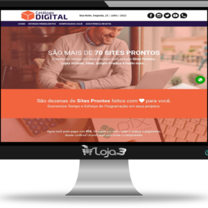 Loja Site para Vitrine de Produtos Digitais 100% responsivo em PHP com Painel Administrador