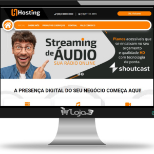 Site Host para Provedores de Hospedagem 100% responsivo com Painel