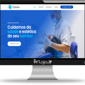 Site Completo editável de Dentista. Feito com WordPress e Elementor 2025