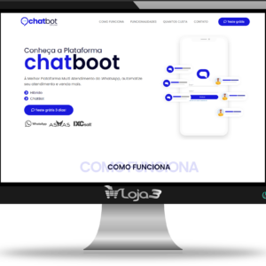 Script Site para Venda de Chatboot em WorPress 2025