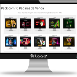 Pack com 10 Páginas De Vendas(Landing Page) Elementor V2