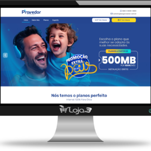 Site Provedor de Internet - Rápido, Responsivo e Completo - 2025