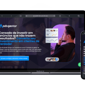 Página de Vendas LandingPage para Gestor de Tráfego - 100% Editável 2025