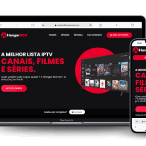 Página de Vendas LandingPage de IPTV 100% Editável 2025