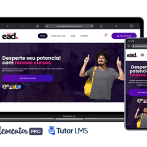 Template Site Plataforma EAD – Educação Online Personalizável 2025
